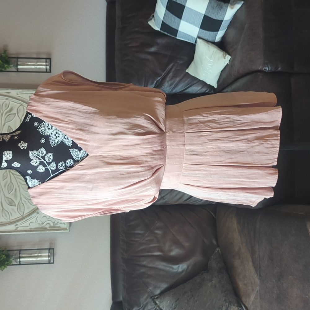 Vince Camuto Peplum Blouse Blush Size Small